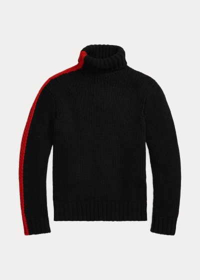 Sueter Ralph Lauren Hombre Negros / Rojos - RLX Intarsia Cashmere - EJOPN7624